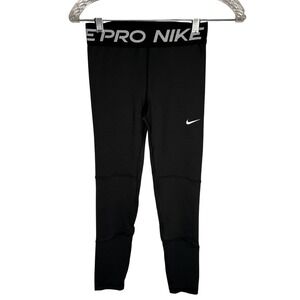 Nike Pro DriFit Black Leggings Girls Size M Athletic Pants